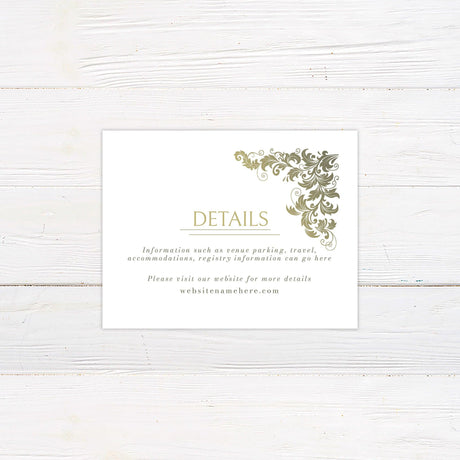 Gold to Green Details Cards - goprintplus