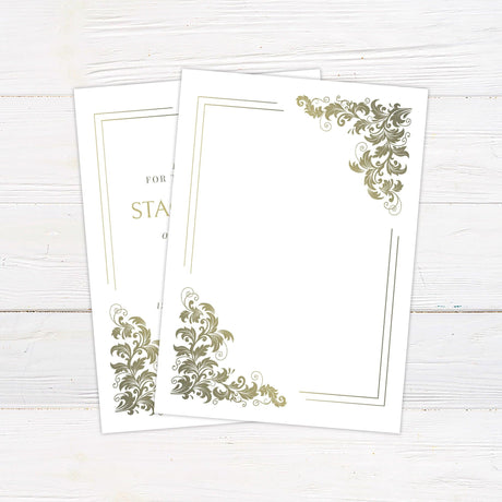 Gold to Green Invitations - goprintplus