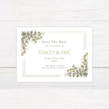 Gold to Green Invitations - goprintplus