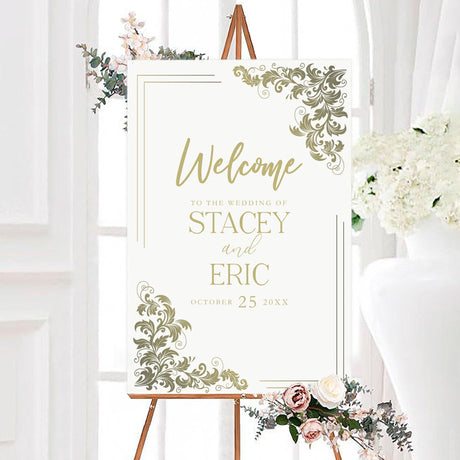 Gold to Green Invitations - goprintplus