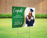 Gold Accent Graduation Yard Sign - goprintplus