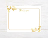 Gold Leaves Invitation - goprintplus