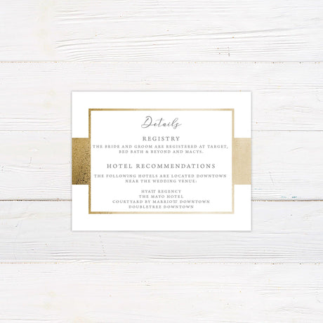 Gold Ribbon Details Cards - goprintplus