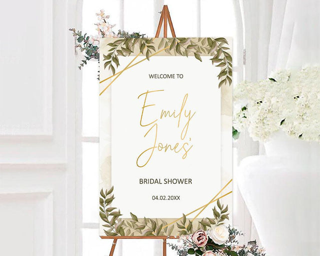 Gold Watercolor Sign - goprintplus