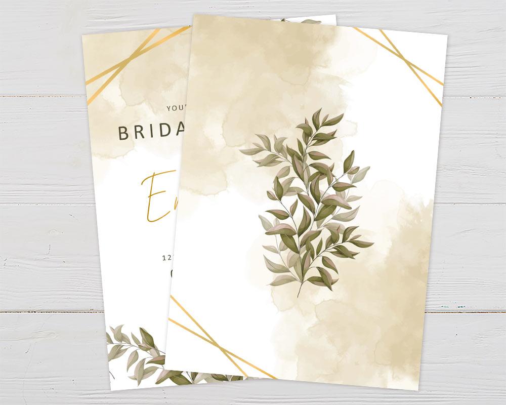 Gold Watercolor Invitation - goprintplus