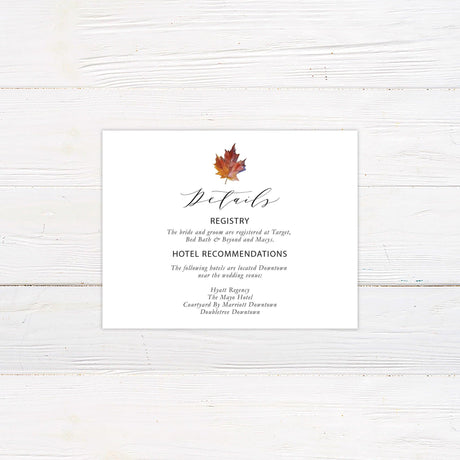 Golden Fall Details Cards - goprintplus