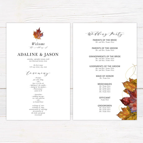 Golden Fall Invitations - goprintplus