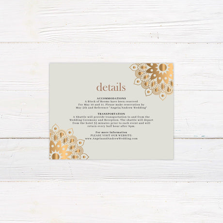 Golden Mandala Details Cards - goprintplus