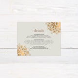 Golden Mandala Invitations - goprintplus