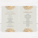 Golden Mandala Invitations - goprintplus