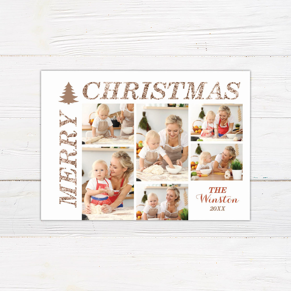 Golden-Photo-Collage-Christmas-Card-Invitation-Front-Thumbnail