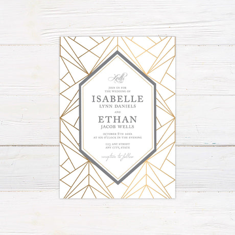 Golden Web Invitations - goprintplus