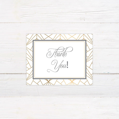 Golden Web Thank You Card - goprintplus