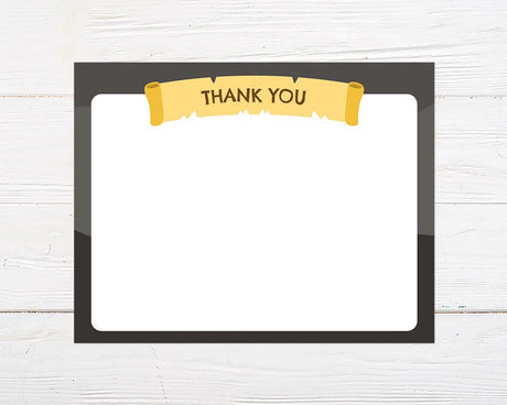 Gray Pirate Thank You Card - goprintplus