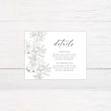 Grayscale Floral Invitations - goprintplus