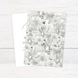 Grayscale Floral Invitations - goprintplus