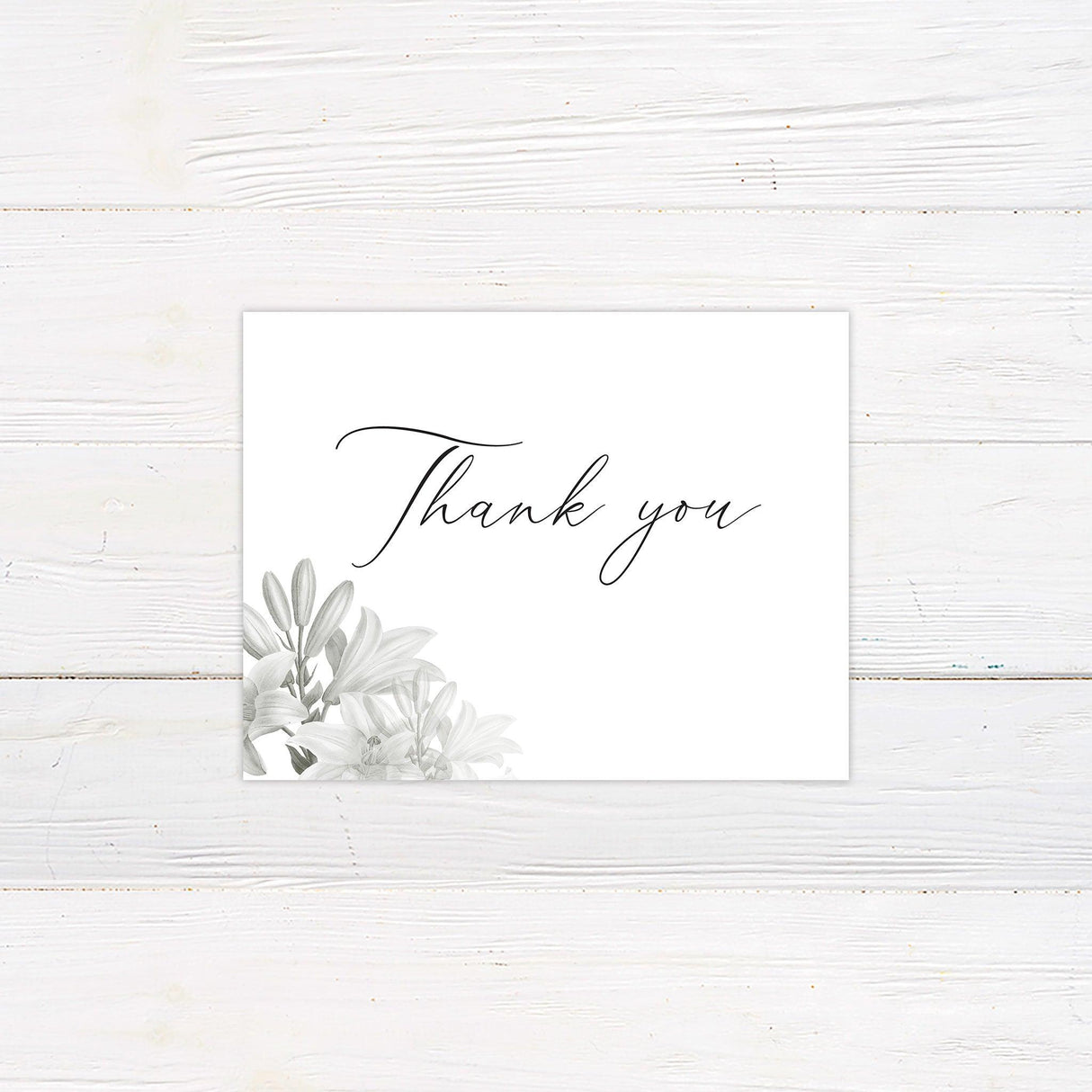 Grayscale Floral Invitations - goprintplus