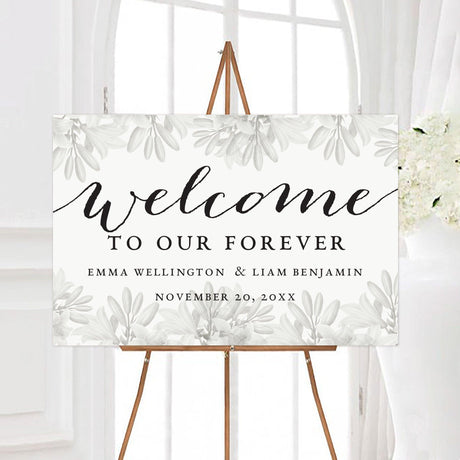 Grayscale Floral Invitations - goprintplus