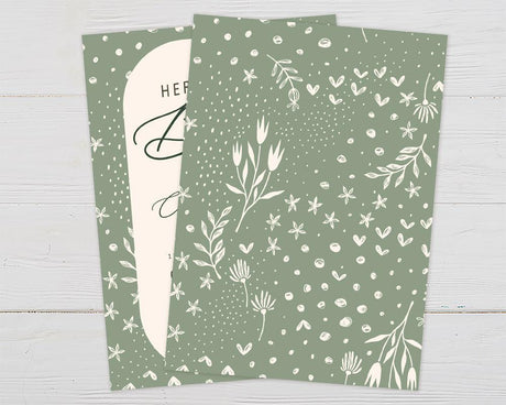 Green Border Invitation - goprintplus