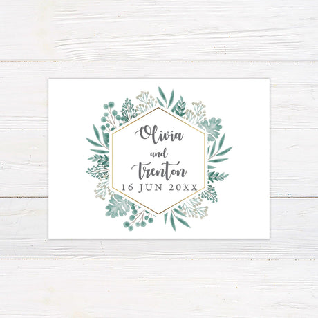 Green Botanical Invitations - goprintplus