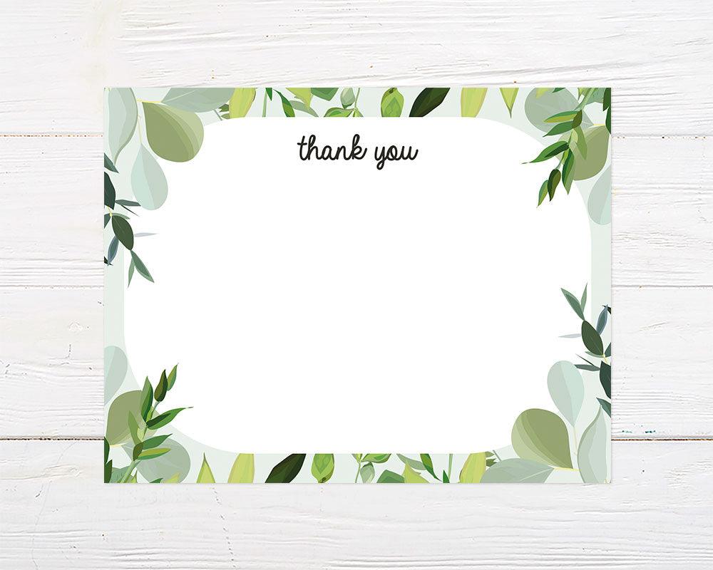 Green Leaves Invitations - goprintplus