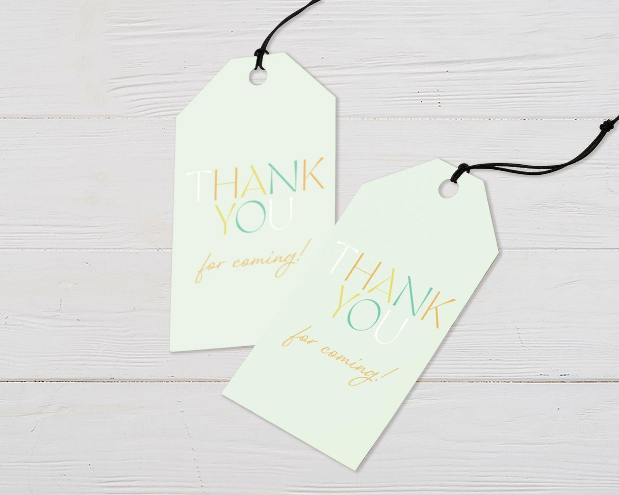 Green Minimalist Favor Tags - goprintplus