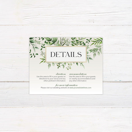 Green Monogram Details Cards - goprintplus