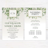 Green Monogram Invitations - goprintplus