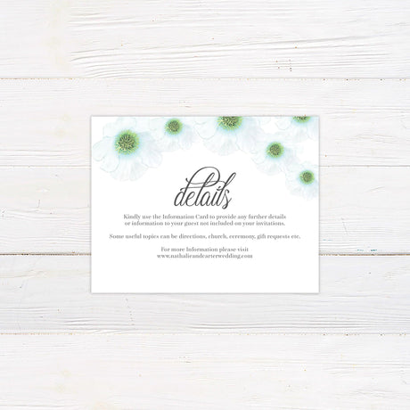 Green Whisper Details Cards - goprintplus