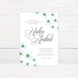 Green Whisper Invitations - goprintplus