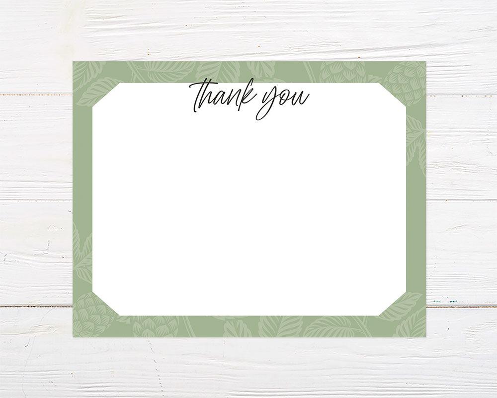 Green Overlay Thank You Card - goprintplus