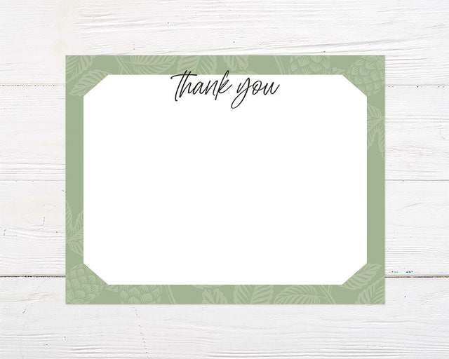 Green Overlay Thank You Card - goprintplus