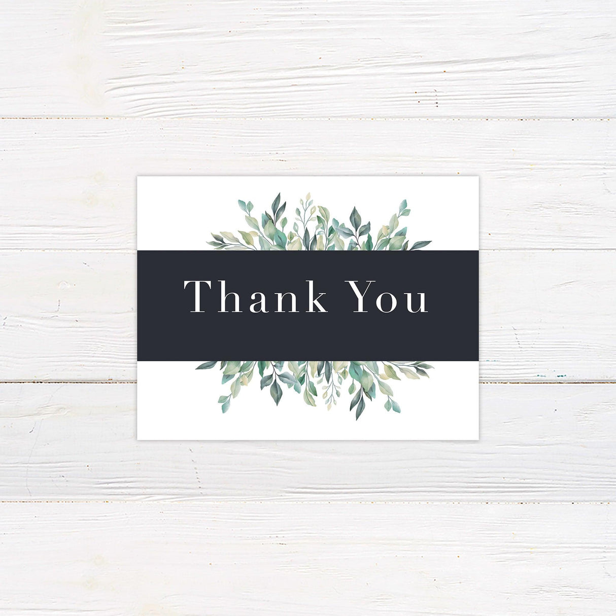 Greenery Abundance Thank You Card - goprintplus