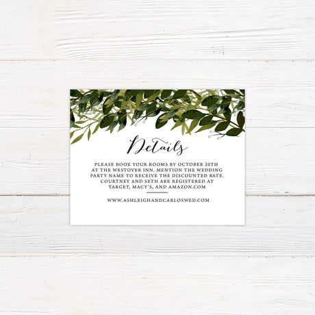 Greenery Arch Invitations - goprintplus