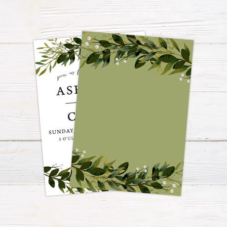 Greenery Arch Invitations - goprintplus