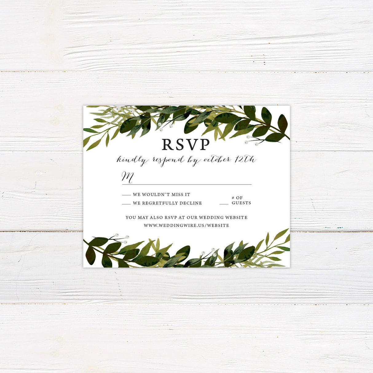 Greenery Arch Invitations - goprintplus