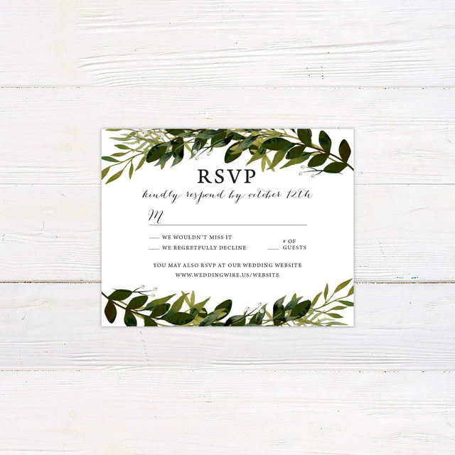 Greenery Arch RSVP - goprintplus