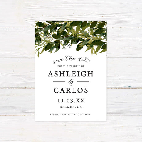 Greenery Arch Invitations - goprintplus