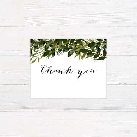 Greenery Arch Thank You Card - goprintplus