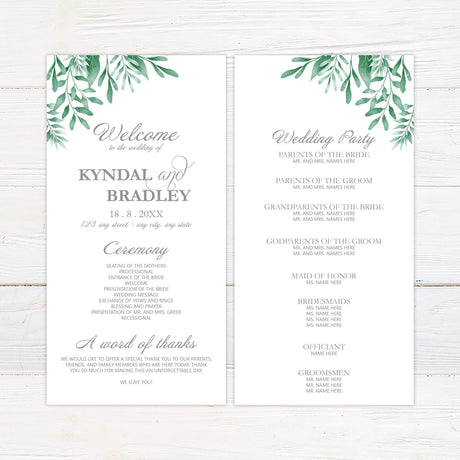 Greenery Corners Invitations - goprintplus