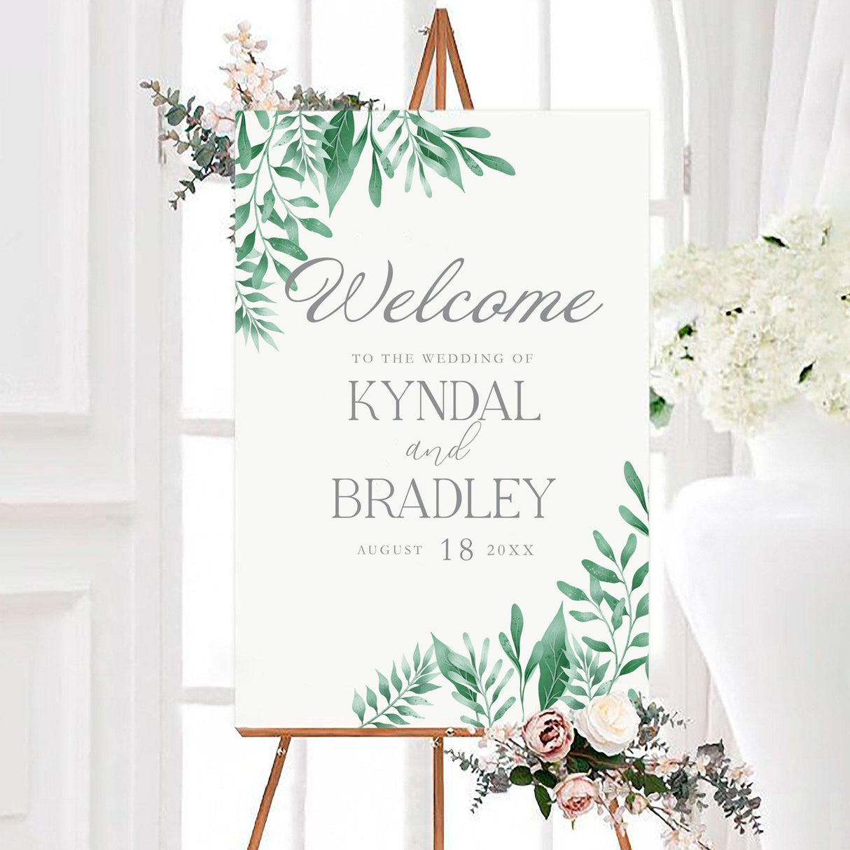 Greenery Corners Invitations - goprintplus