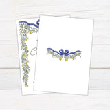 Elegant Pear Greenery Christmas Luncheon Invitation