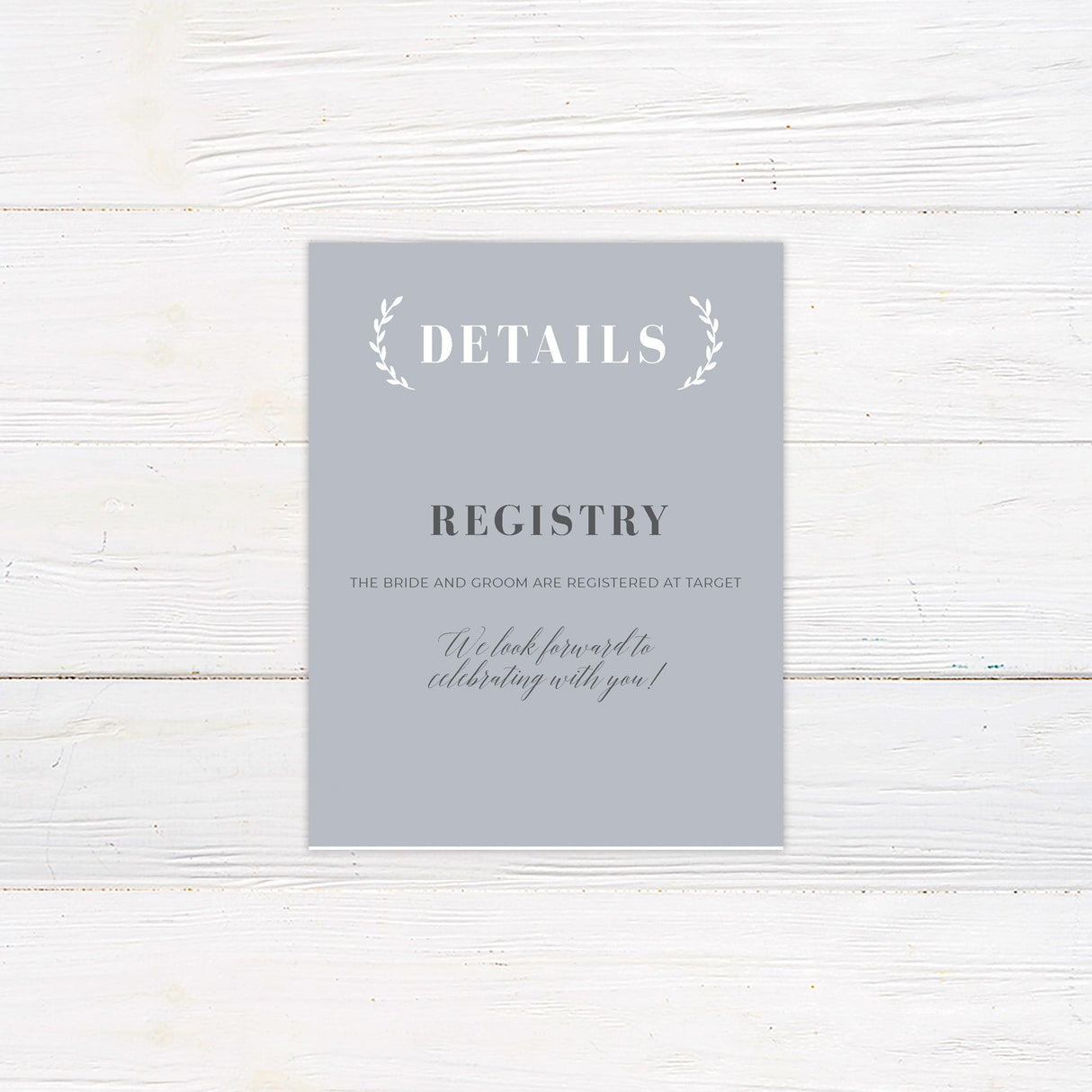 Grey Simple Details Cards - goprintplus