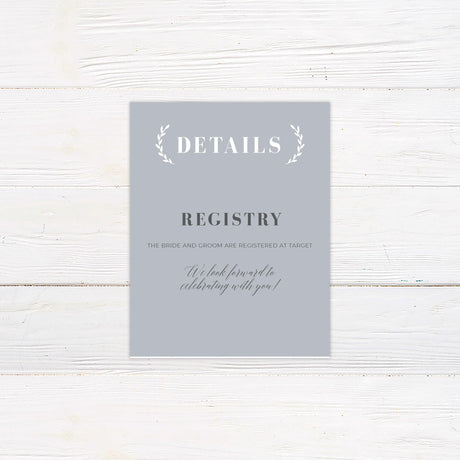 Grey Simple Details Cards - goprintplus