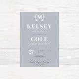 Grey Simple Invitations - goprintplus