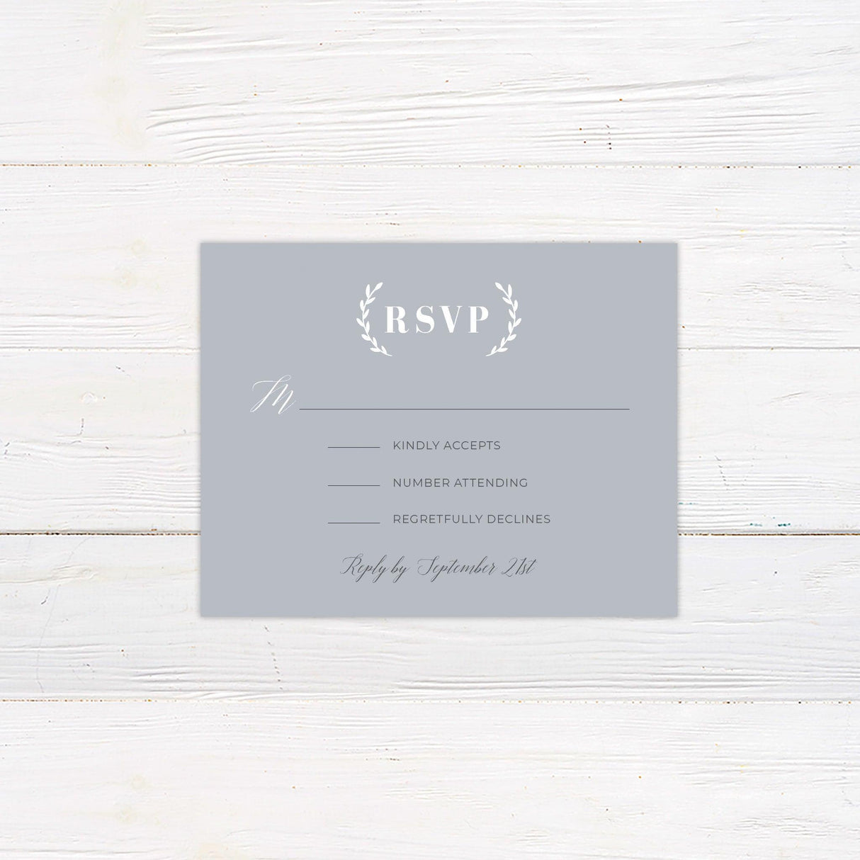 Grey Simple Invitations - goprintplus