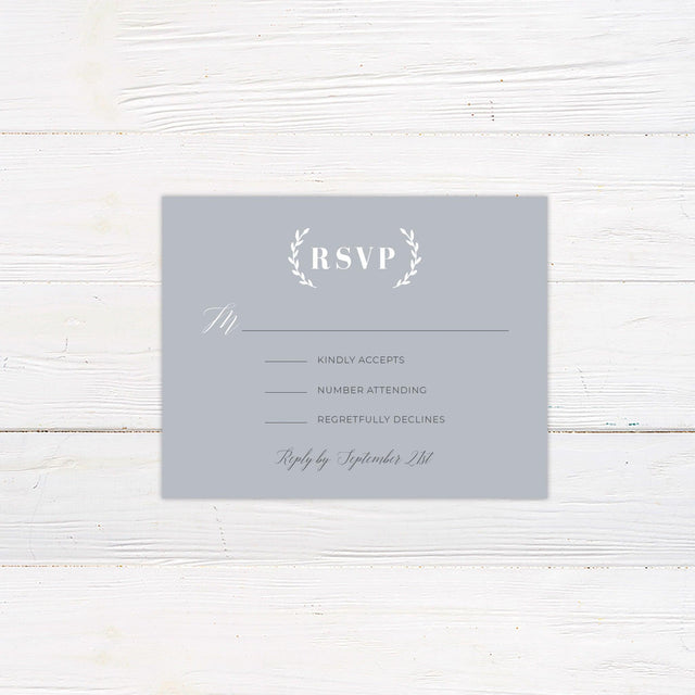 Grey Simple RSVP - goprintplus