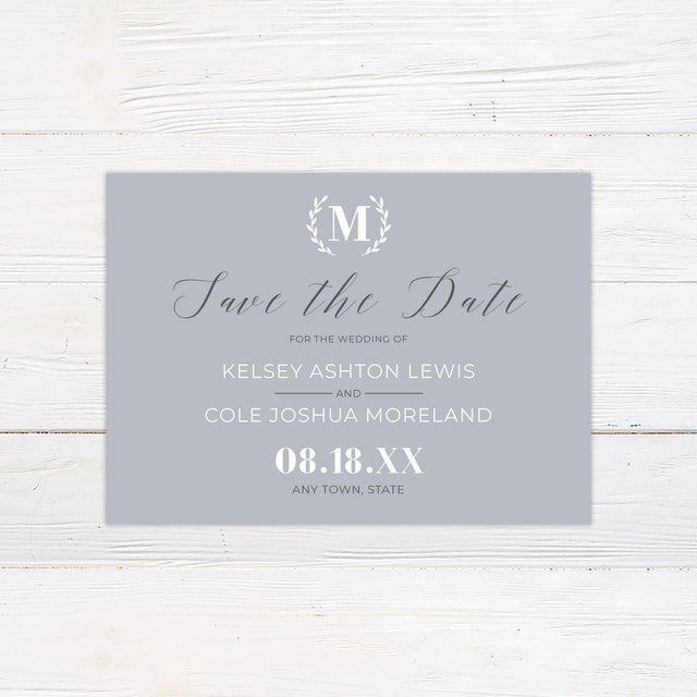 Grey Simple Save The Date - goprintplus