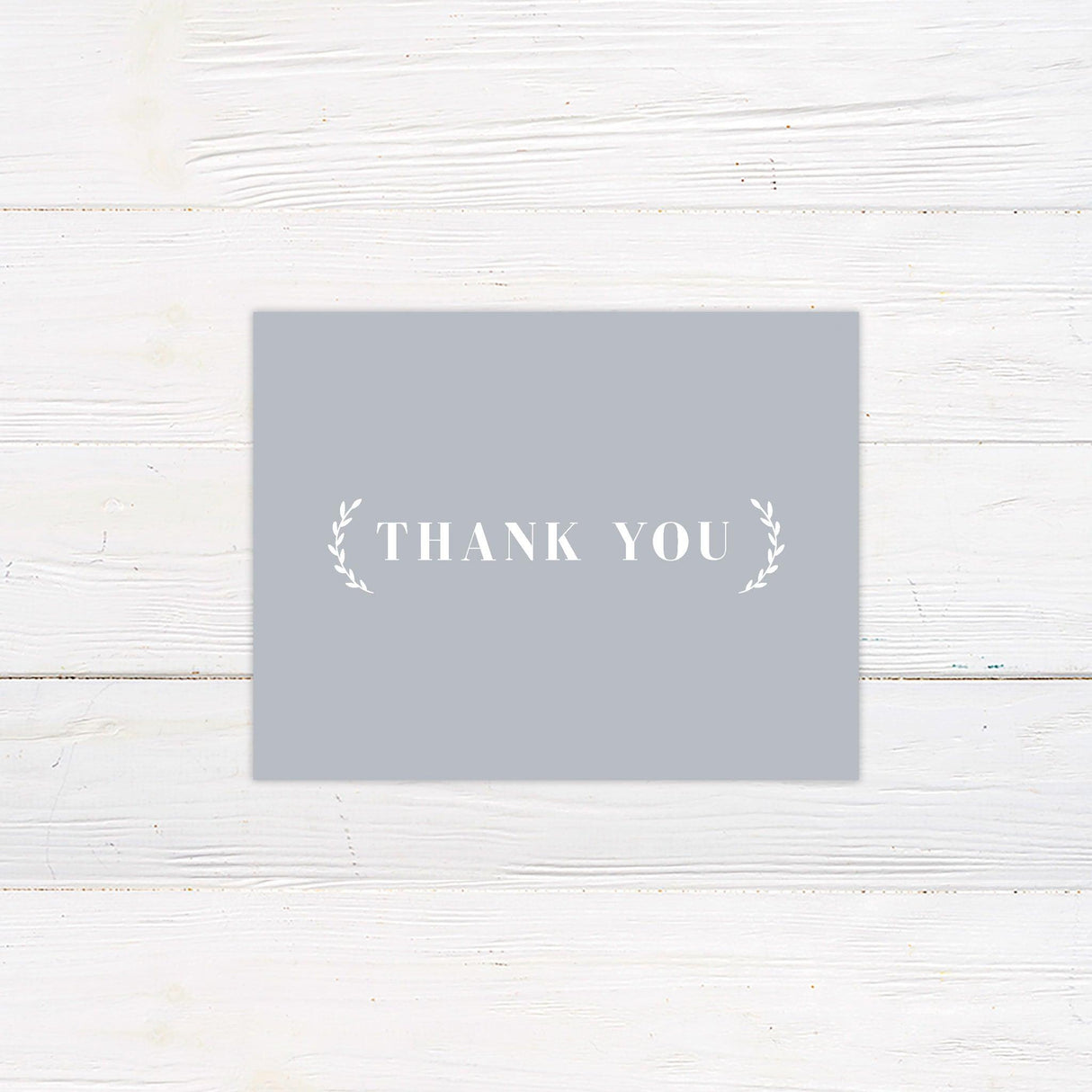 Grey Simple Thank You Card - goprintplus