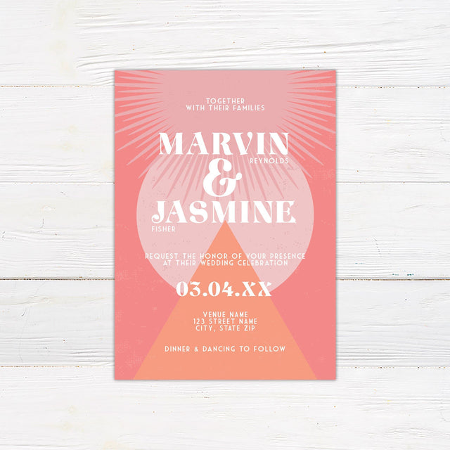 Groovy Geometric Invitations - goprintplus